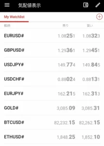 XMウォッチリスト